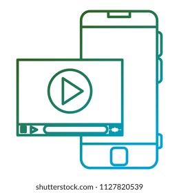 education online with smartphone and media player
