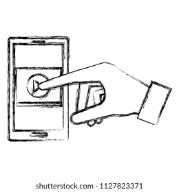 education online with smartphone and media player