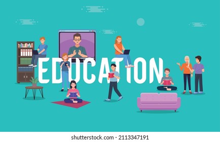 education online theme scene tech
