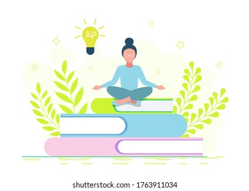 Education, online training courses, distance education vector illustration. Internet studying, online book, tutorials, e-learning, online education design for mobile and web graphics.