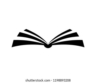 Education Open Book Sign Symbol Icon Logo Vector