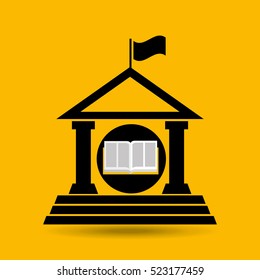 education opened book university vector illustration eps 10
