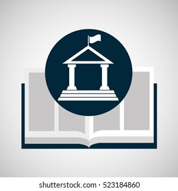 education opened book university vector illustration eps 10
