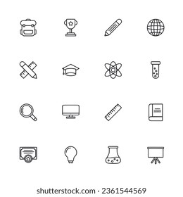 Icono de esquema de educación ilustración vectorial