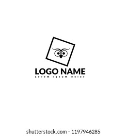 Education owl logo concept