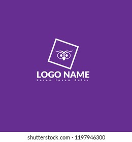 Education owl logo concept