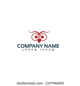 Education owl logo concept