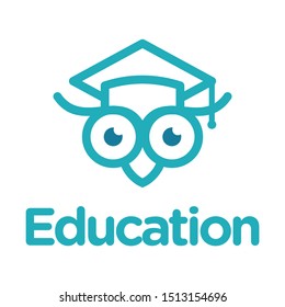 education and owl logo, icon and template