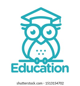 Education Owl Logo Icon Template Stock Vector (Royalty Free) 1513154702 ...