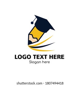 Education pencil cap Logo Vector