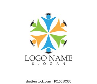 Education people community logo design