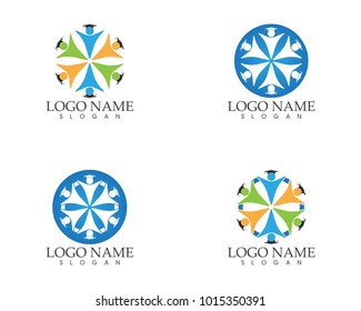 Education people community logo design