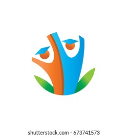 education people graduation logo template
