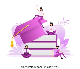 Education people, great design for any purposes. Flat design