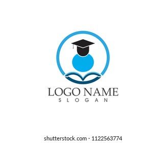 Graduation Logo Template Design Graduation Cap Stock Vector (Royalty ...