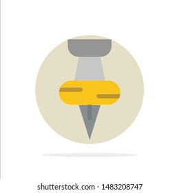 Education, Pin, Marker Abstract Circle Background Flat color Icon