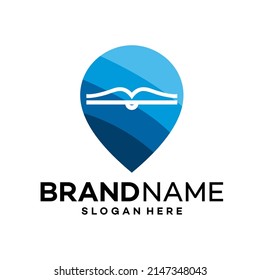 education point Icon Logo Design Template Illustration Vector