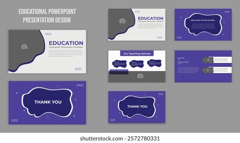  Education PowerPoint presentation slide template design or pitch deck slide template Education Design School PowerPoint presentation slide template. Utilize a contemporary background for a keynote