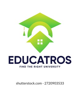 Educación Premium Vector Diseño de logotipos