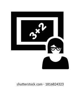 education presentation icon.teaching,lecture (vector illustration)