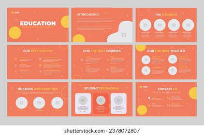 education presentation slide education pitch deck slide design 