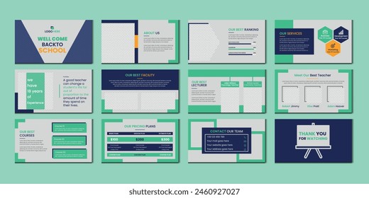 education presentation slide education pitch deck slide design