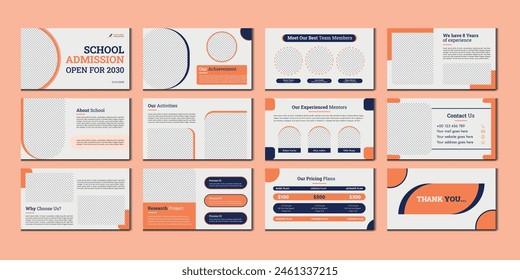 education presentation slide education pitch deck slide design