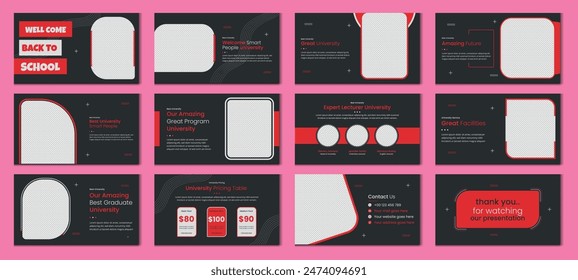 education presentation slide education pitch deck slide design