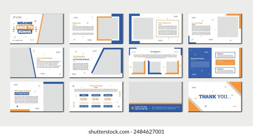 education presentation slide education pitch deck slide design