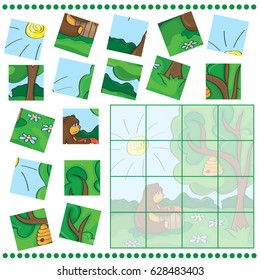 Education puzzle game for children