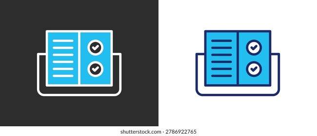 Education Reform Icon Set, Colored Outline Vector Illustration