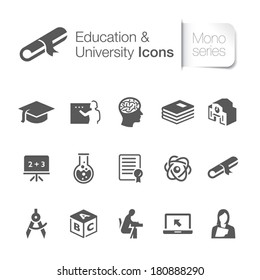 Education Related Icons. 