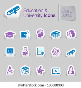 Education related icons. 