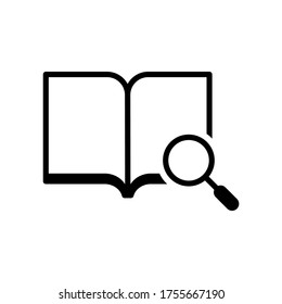 Education research icon symbol vector on white background