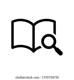 Education research icon symbol vector on white background