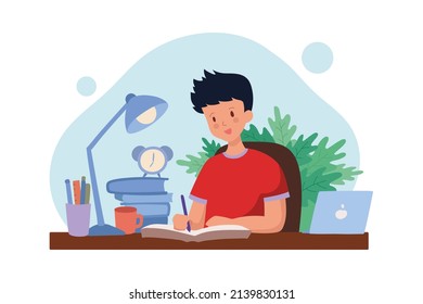 Education Resources Illustration concept. Flat illustration isolated on white background.