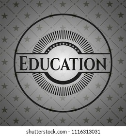 Education retro style black emblem