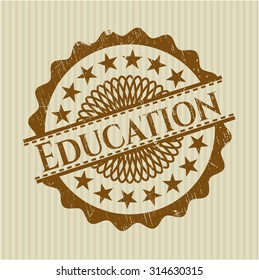 Education rubber stamp