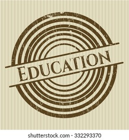 Sello de caucho educativo