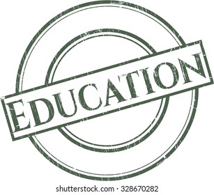 Sello de goma educativo con textura gruesa