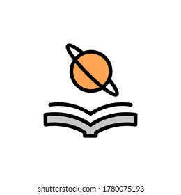 Education, Saturn, innovation icon. Simple color with outline vector elements of innovations icons for ui and ux, website or mobile application
