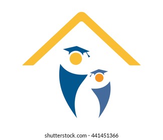 education scholar house education scholarship image vector icon logo symbol