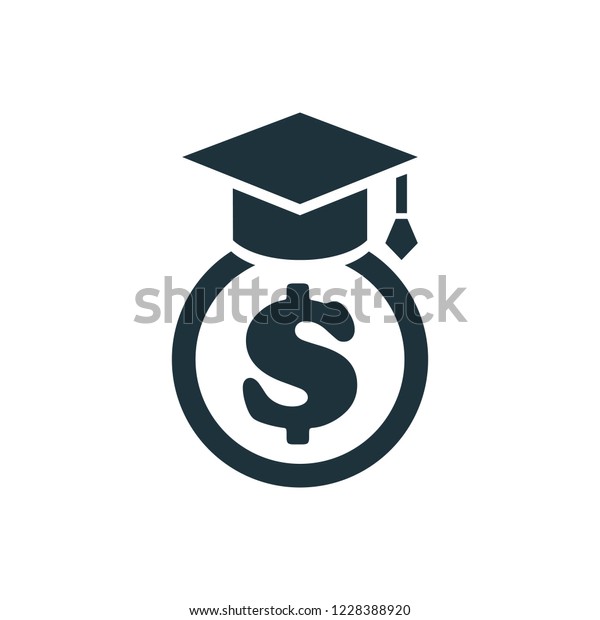 Education Scholarship Icon Stock Vector (Royalty Free) 1228388920