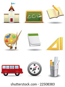 Education and School Icon Set -- Premium Series