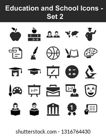 Education and School Icons - Set 2