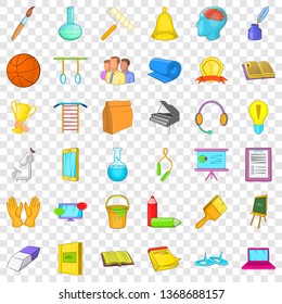 Education in school icons set. Cartoon style of 36 education in school vector icons for web for any design