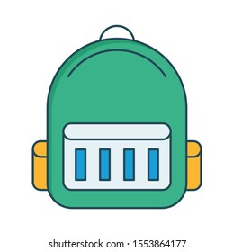 Education & School line backpack icon