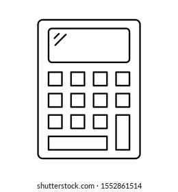 Education & School line icons for  accounting &  mathematics