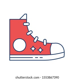 Education & School line icons for boot  & footwear 