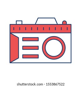 Education & School line icons for camera  & device 